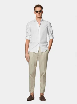 Camicia in fil a fil di cotone