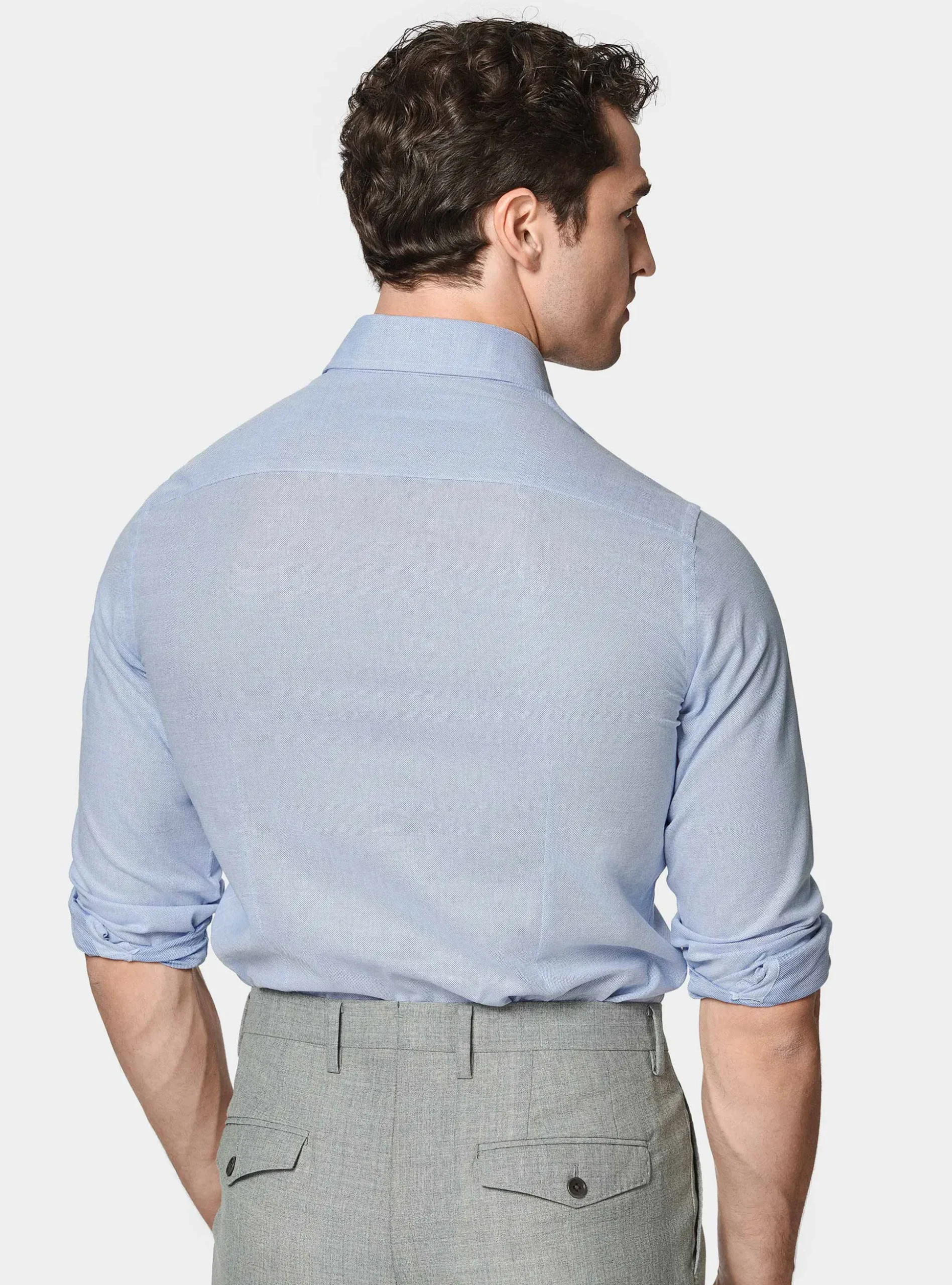 Camicia in misto cotone operato