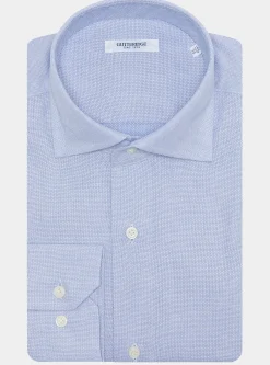 Camicia in misto cotone operato