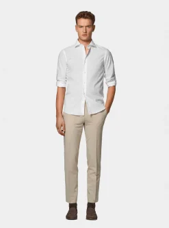 Camicia in popeline stretch