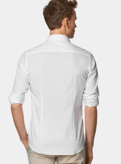 Camicia in popeline stretch