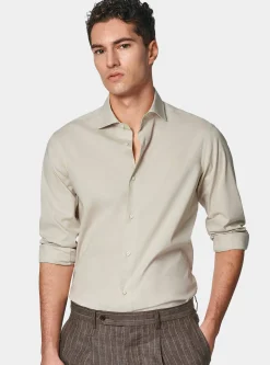 Camicia in popeline stretch