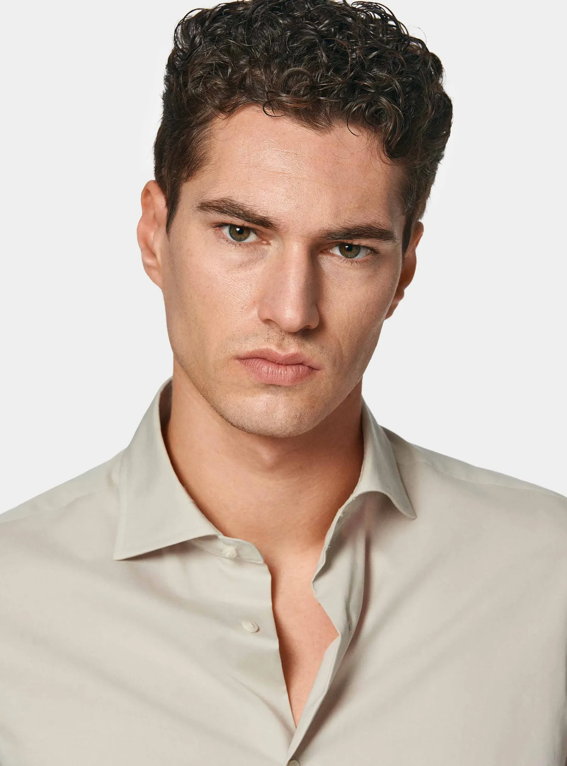 Camicia in popeline stretch