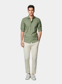 Camicia in popeline stretch