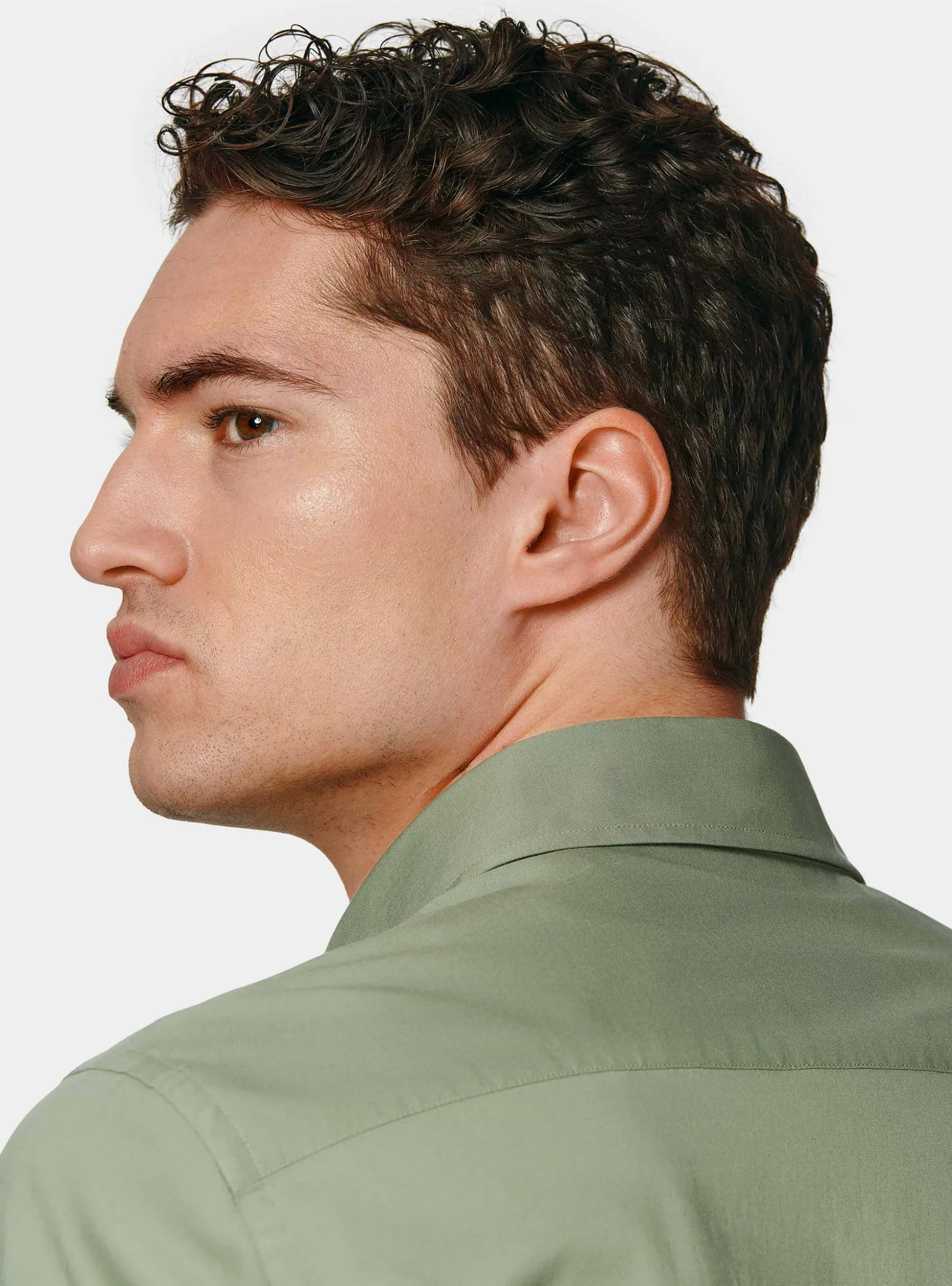 Camicia in popeline stretch