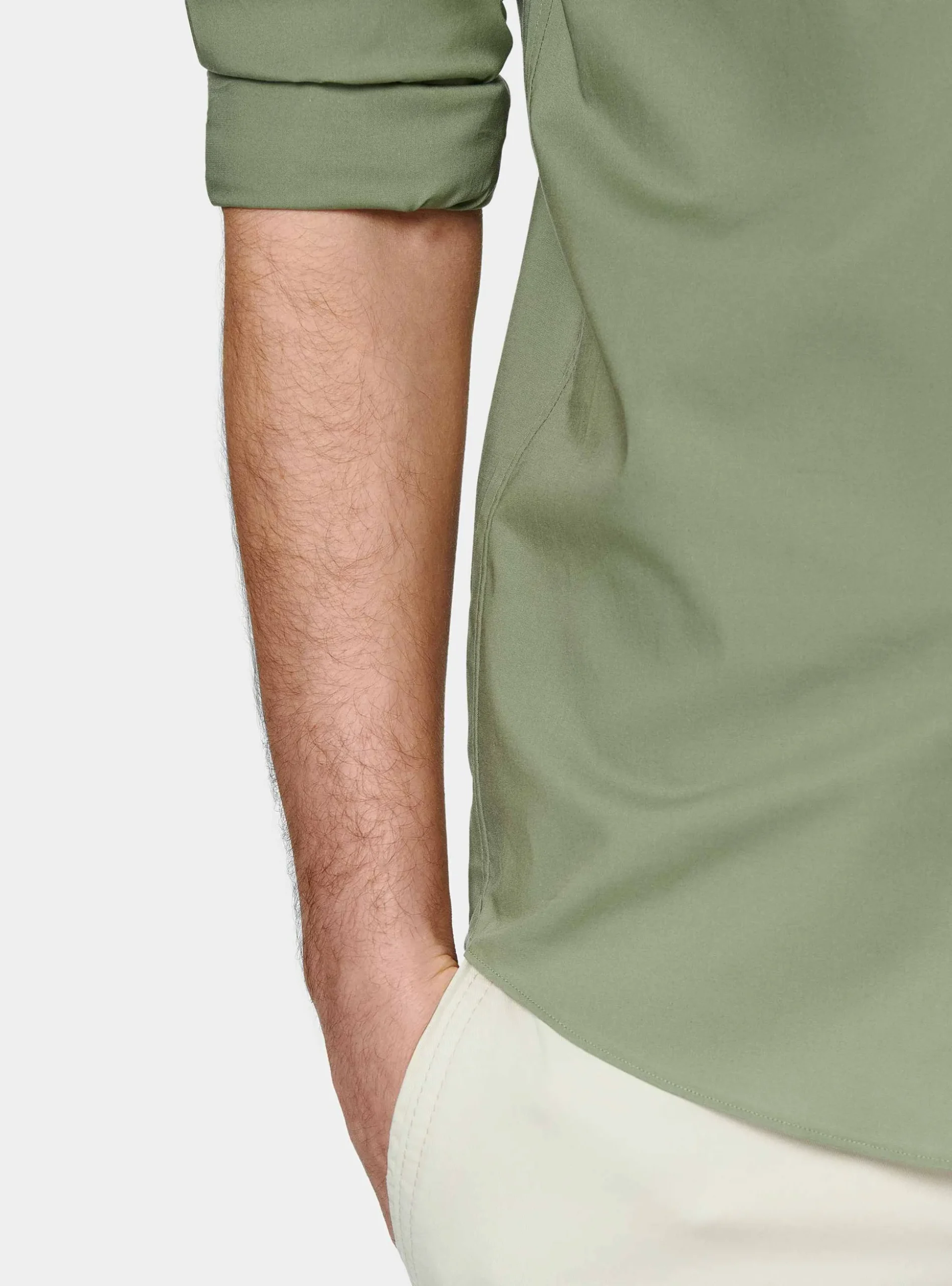 Camicia in popeline stretch