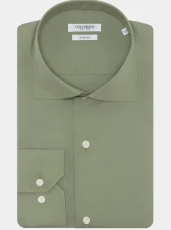 Camicia in popeline stretch