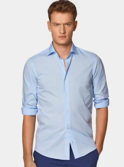 Camicia in popeline stretch