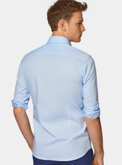 Camicia in popeline stretch