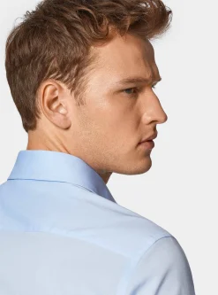 Camicia in popeline stretch