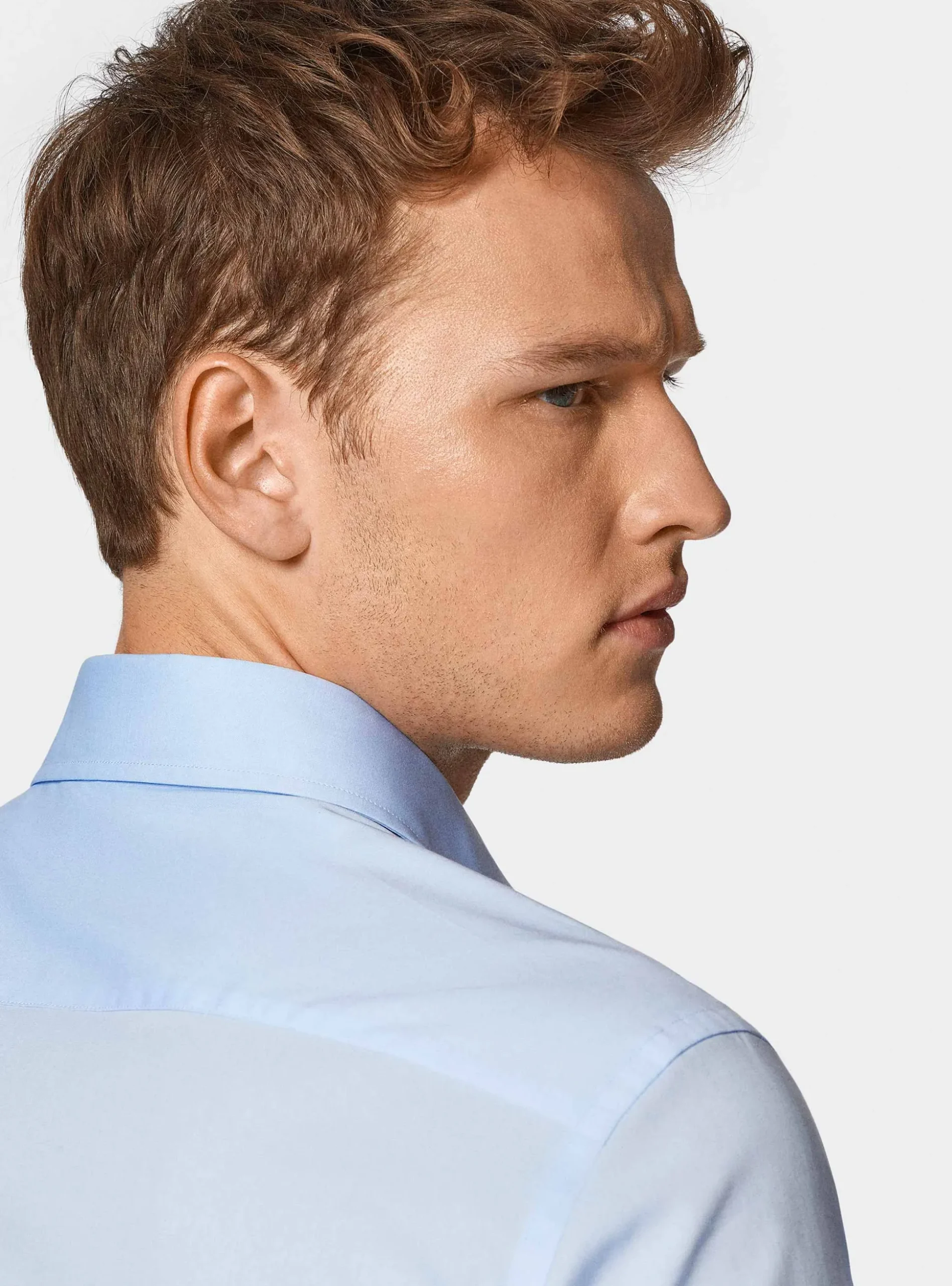 Camicia in popeline stretch