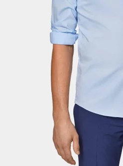 Camicia in popeline stretch