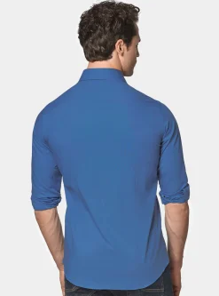 Camicia in popeline stretch