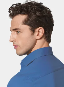 Camicia in popeline stretch