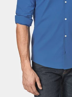 Camicia in popeline stretch