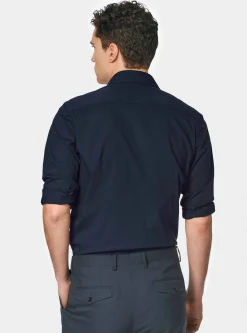 Camicia in popeline stretch