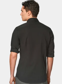 Camicia in popeline stretch