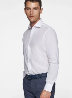 Camicia in popeline stretch