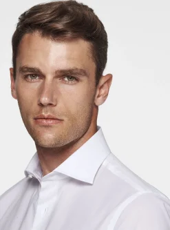 Camicia in popeline stretch