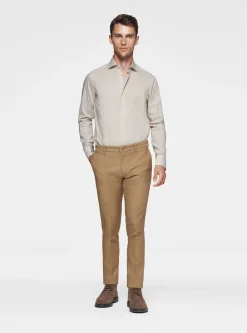 Camicia in popeline stretch