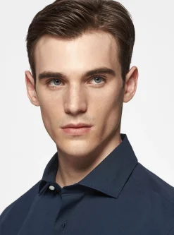 Camicia in popeline stretch