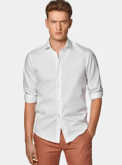Camicia in puro cotone operato