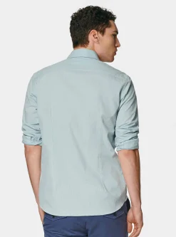 Camicia in puro cotone seersucker