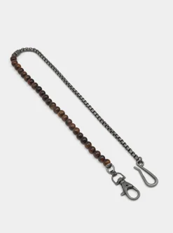 Catena pantaloni con sfere marroni