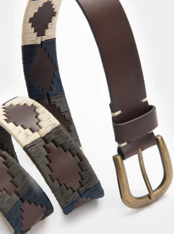 Cintura in pelle con motivo tribale