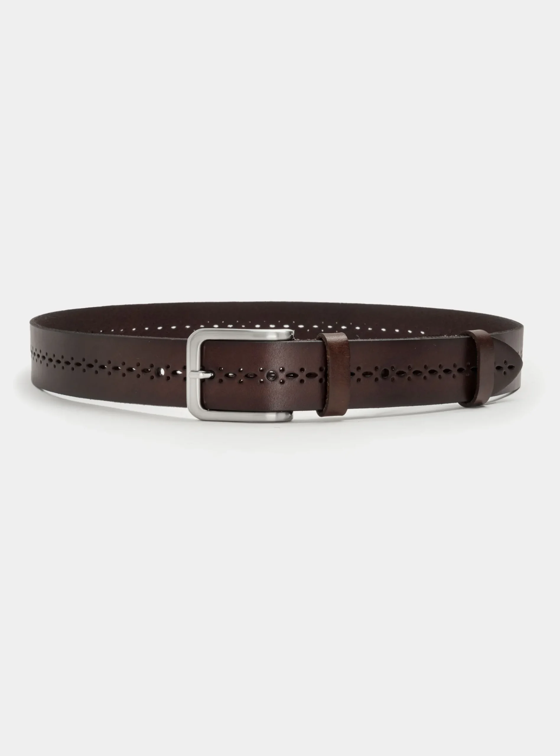 Cintura in pelle traforata
