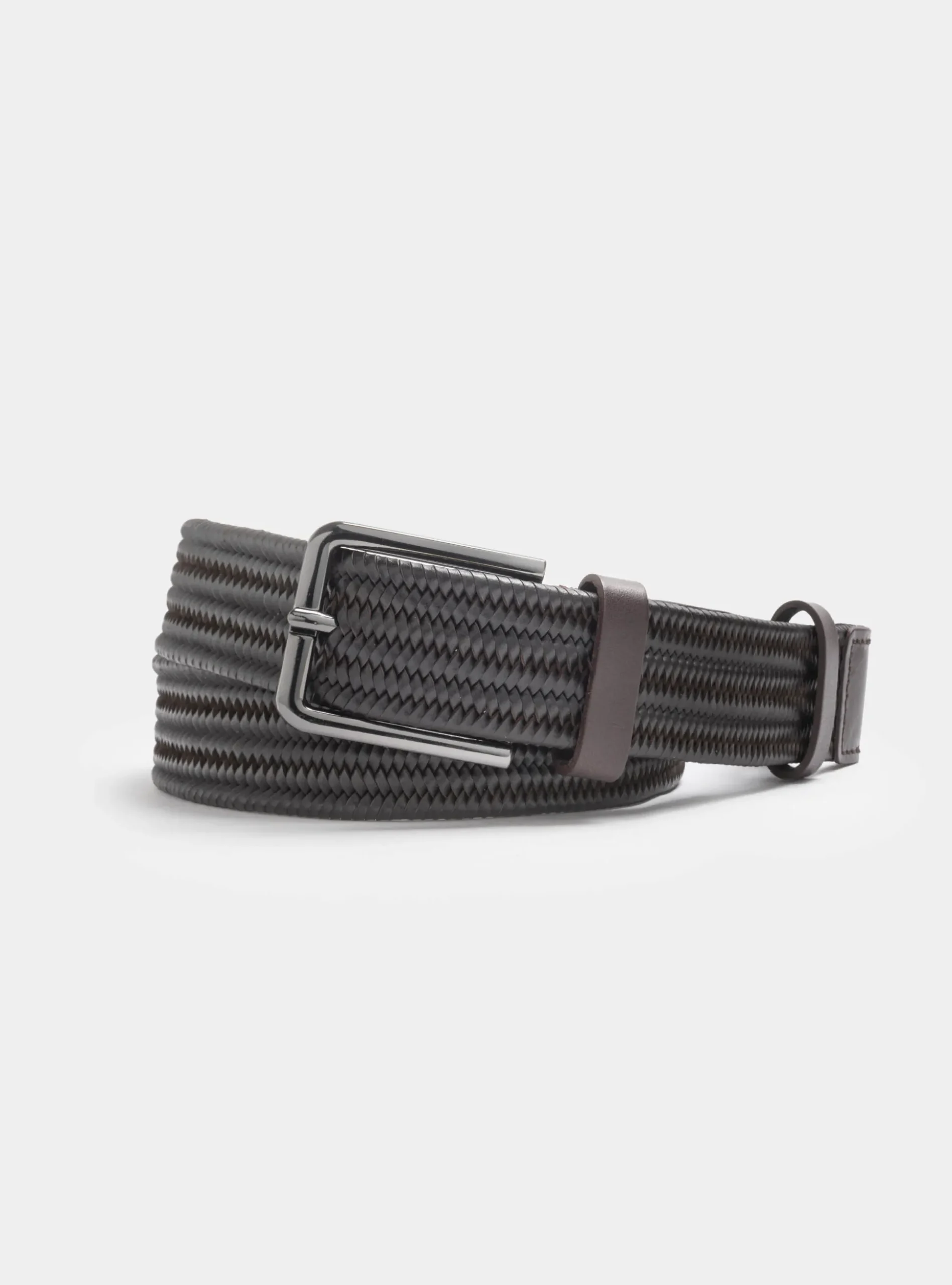 Cintura intrecciata in pelle