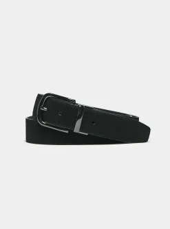 Cintura reversibile in suede
