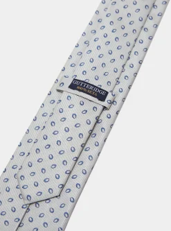 Cravatta in seta fantasia twill jacquard