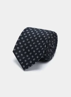 Cravatta in seta fantasia twill jacquard