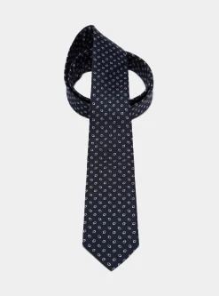 Cravatta in seta fantasia twill jacquard