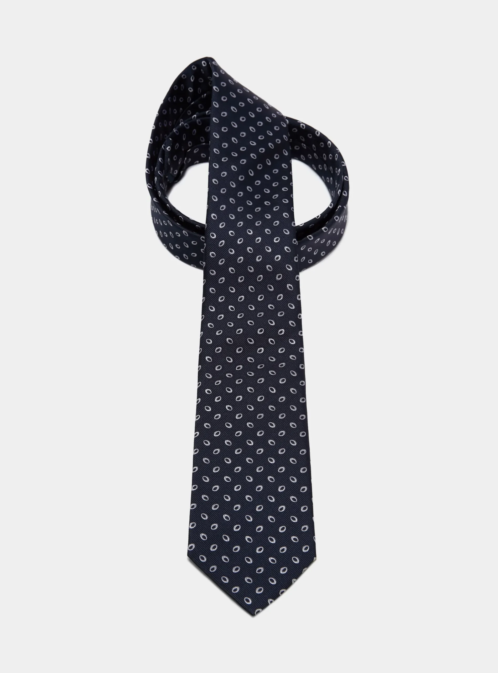 Cravatta in seta fantasia twill jacquard