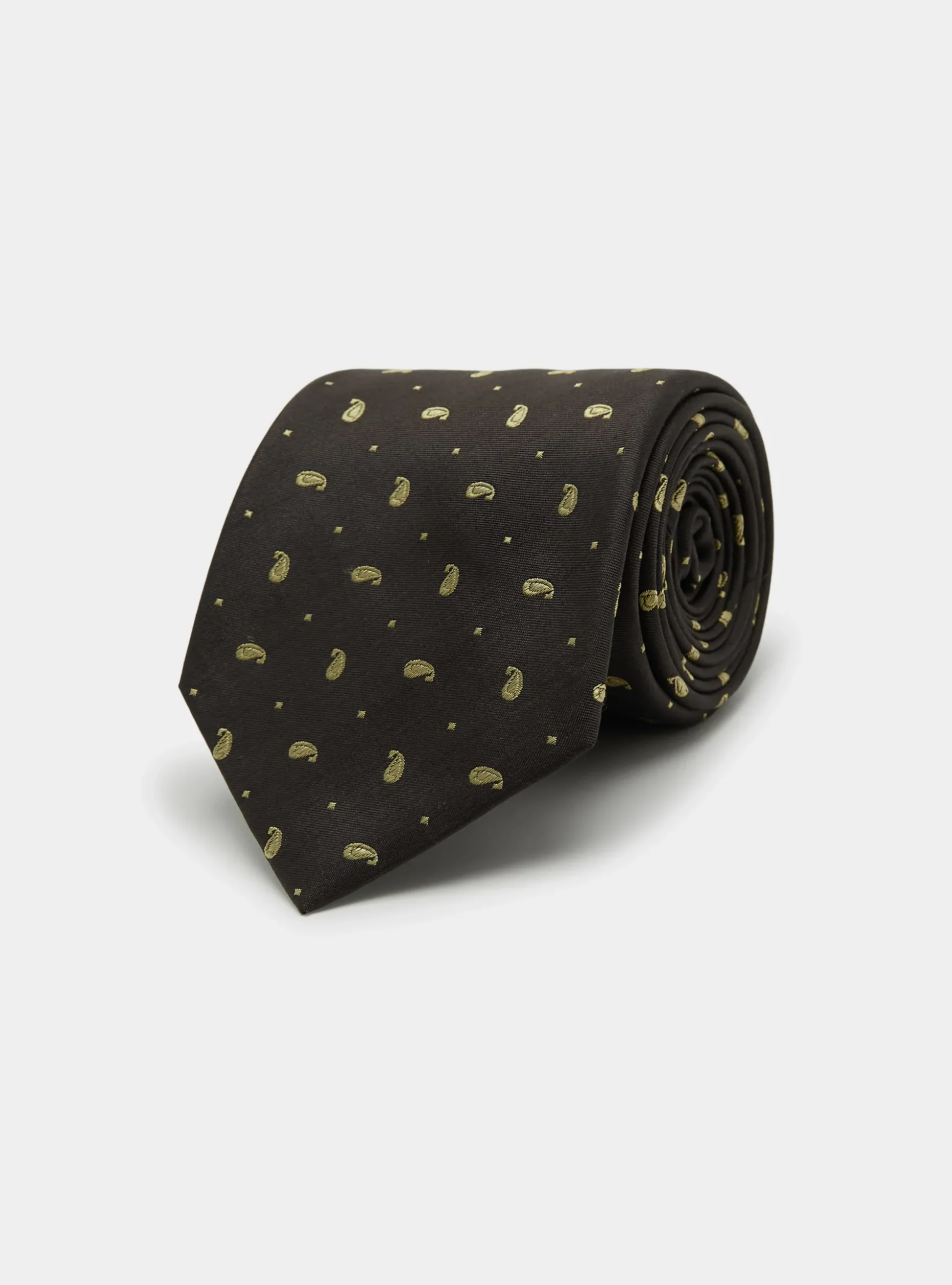 Cravatta in seta jacquard motivo paisley