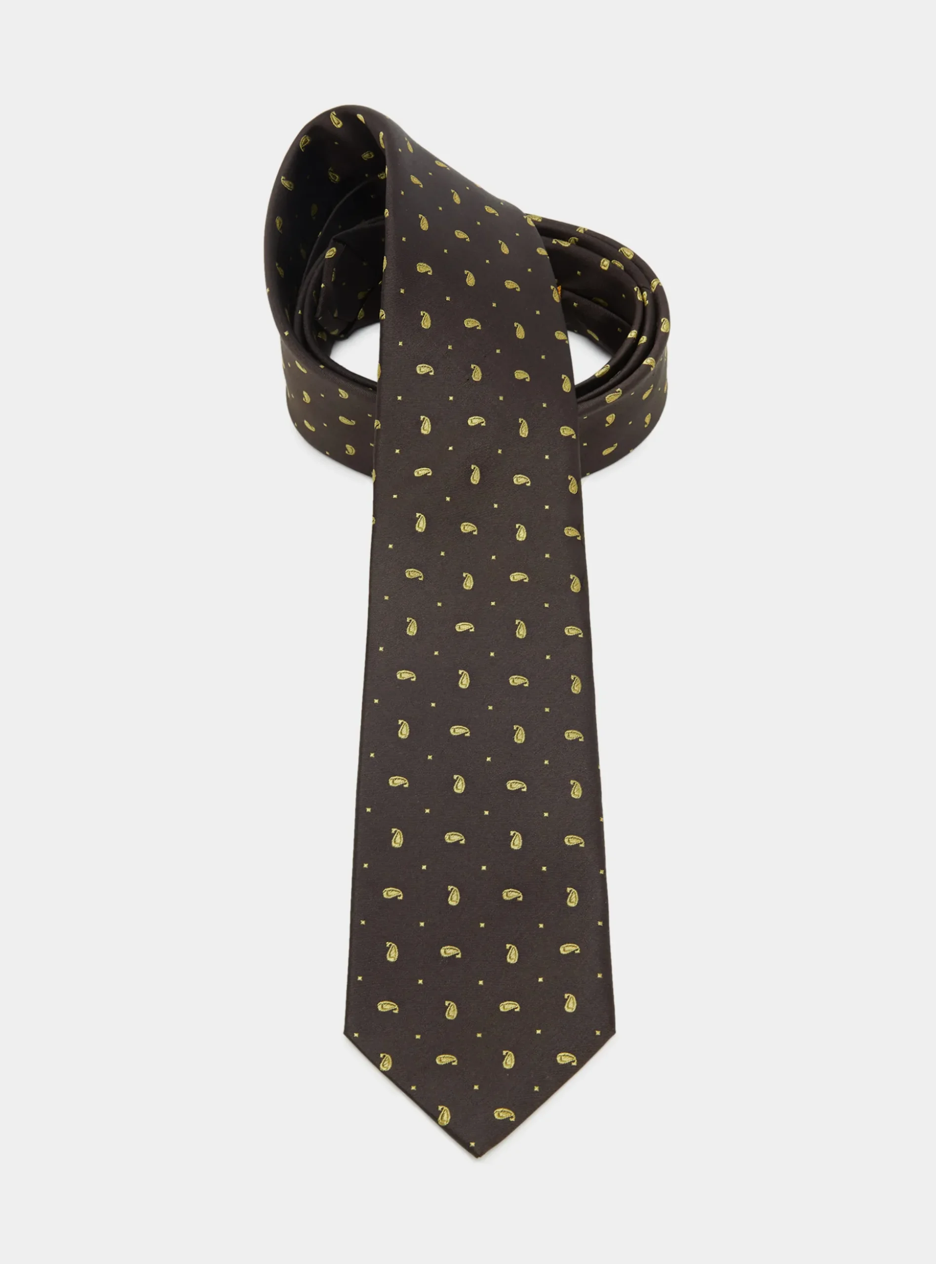 Cravatta in seta jacquard motivo paisley