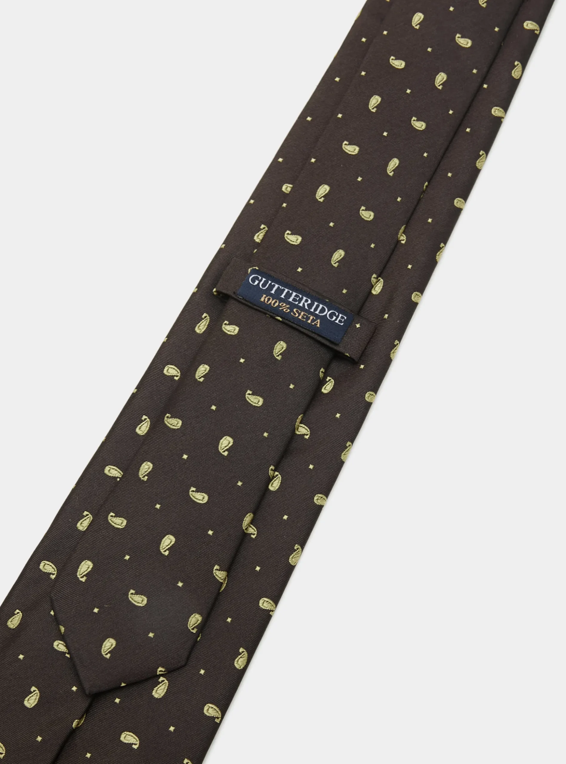 Cravatta in seta jacquard motivo paisley
