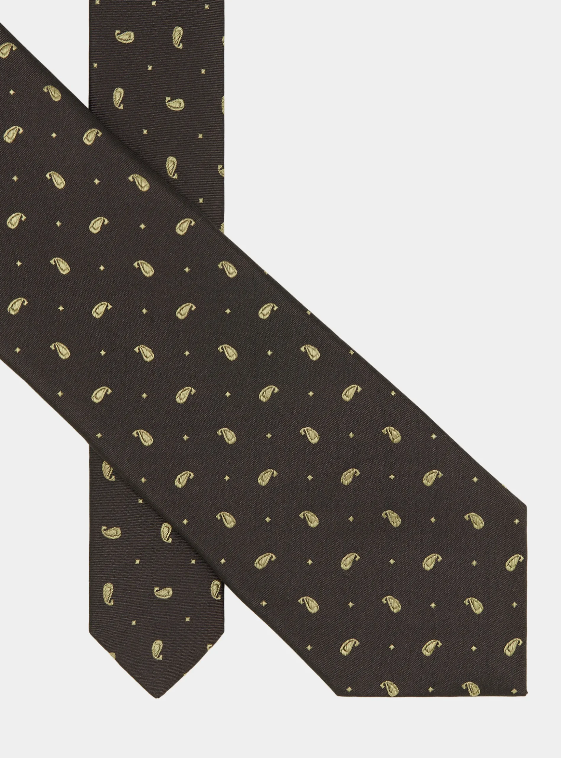 Cravatta in seta jacquard motivo paisley