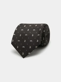 Cravatta in seta jacquard motivo paisley