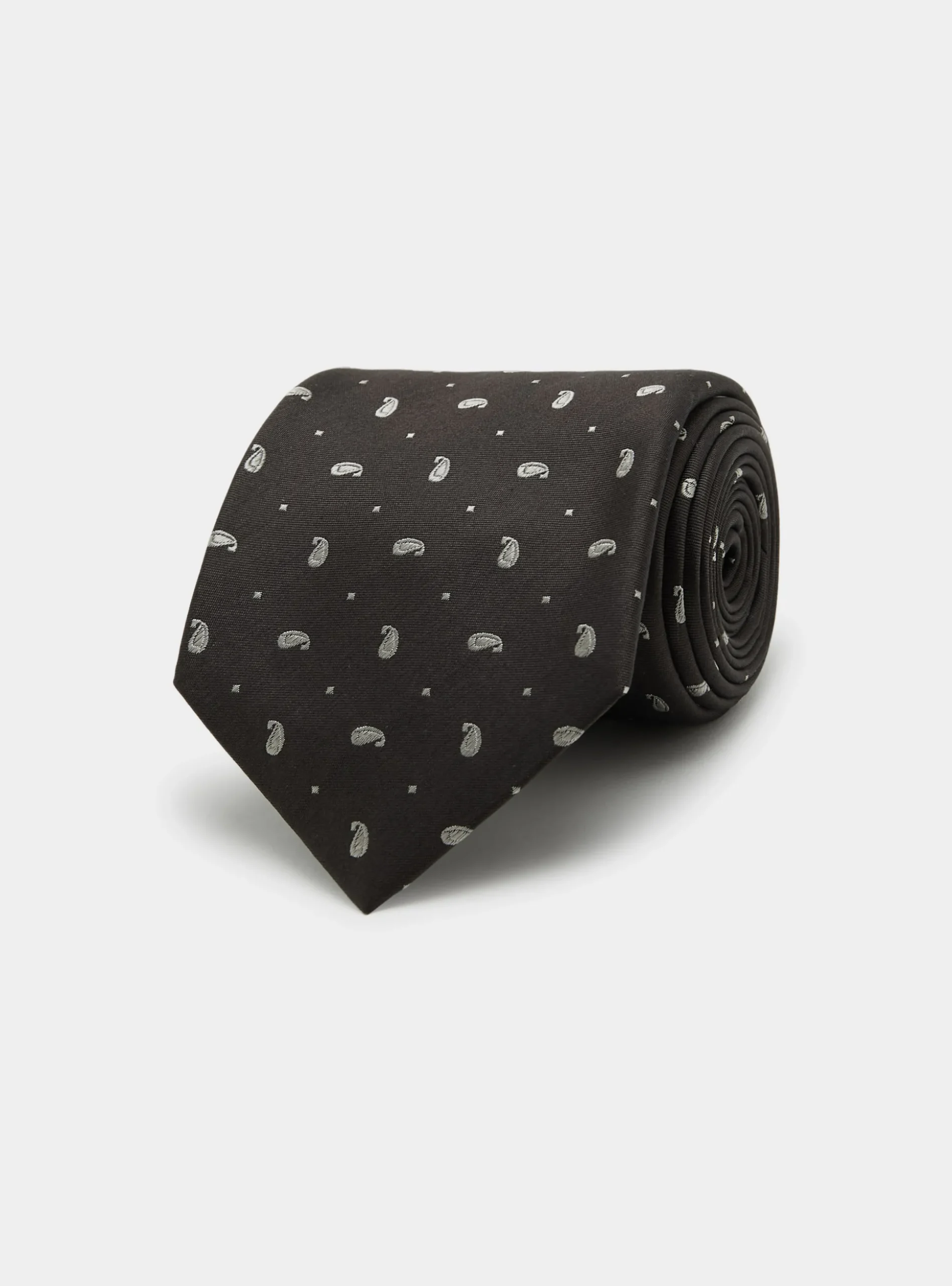 Cravatta in seta jacquard motivo paisley