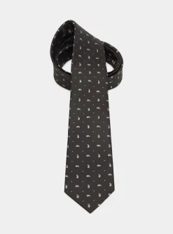 Cravatta in seta jacquard motivo paisley