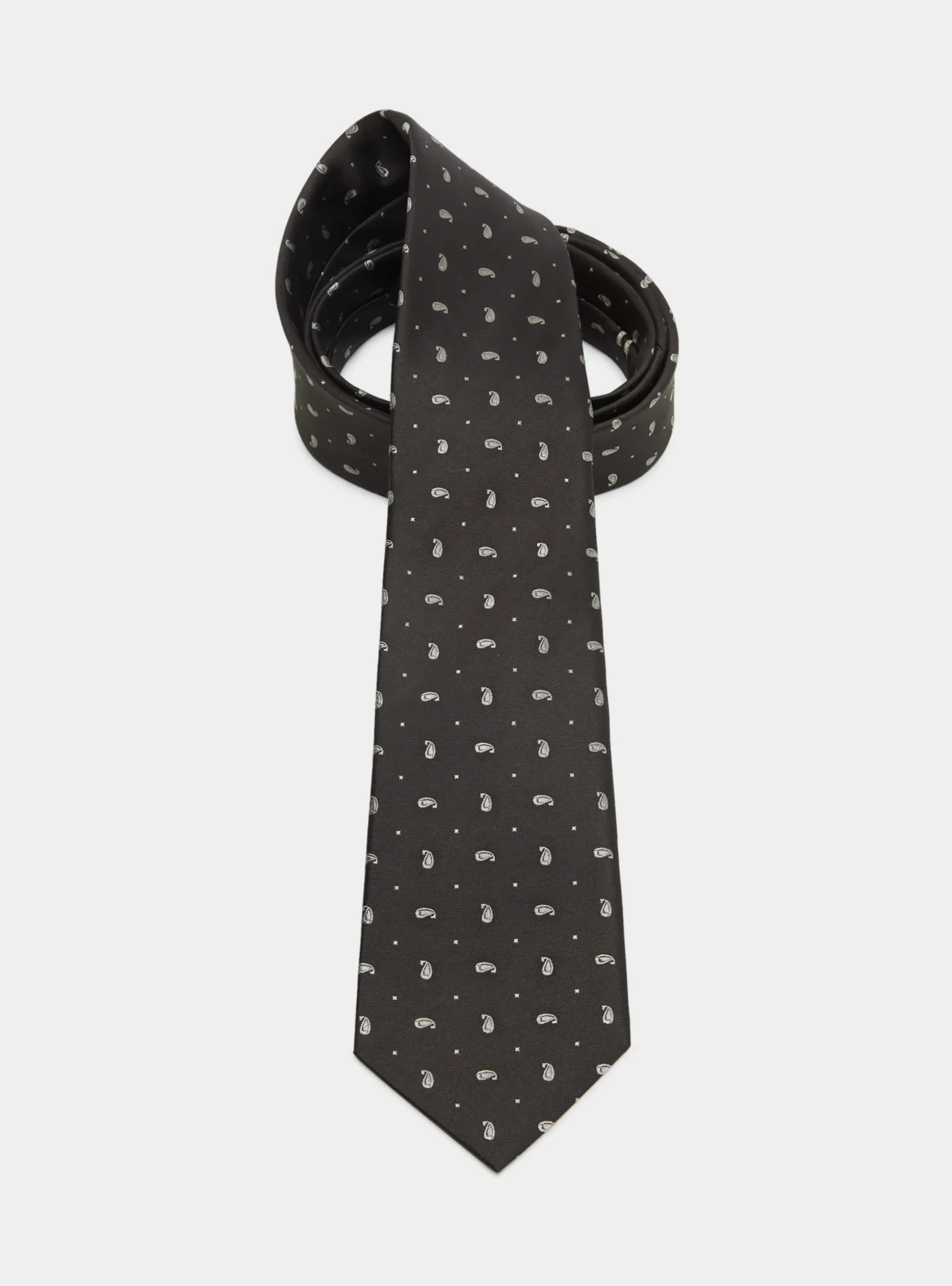 Cravatta in seta jacquard motivo paisley