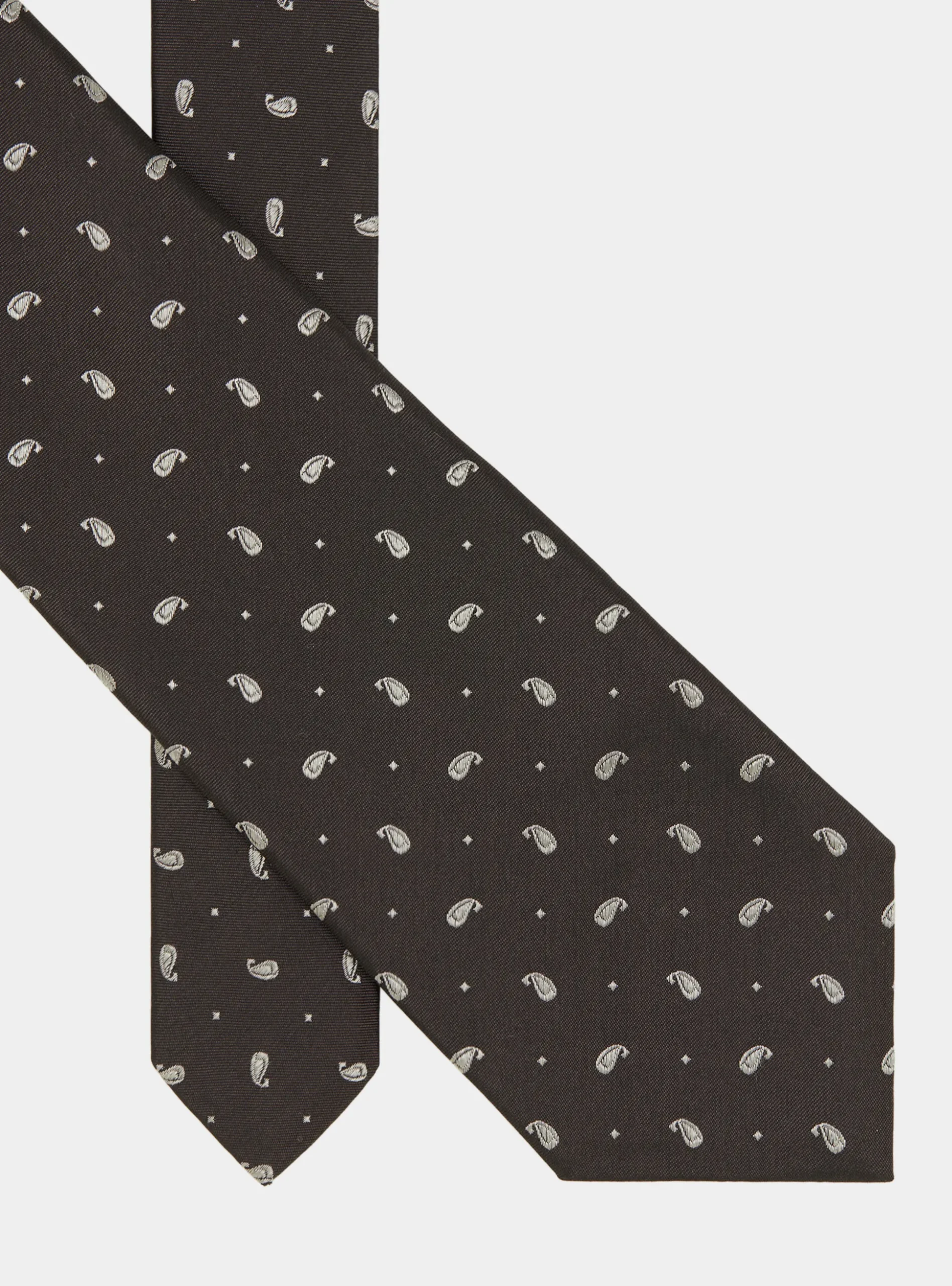 Cravatta in seta jacquard motivo paisley