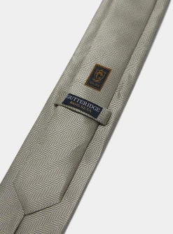 Cravatta in seta spigata