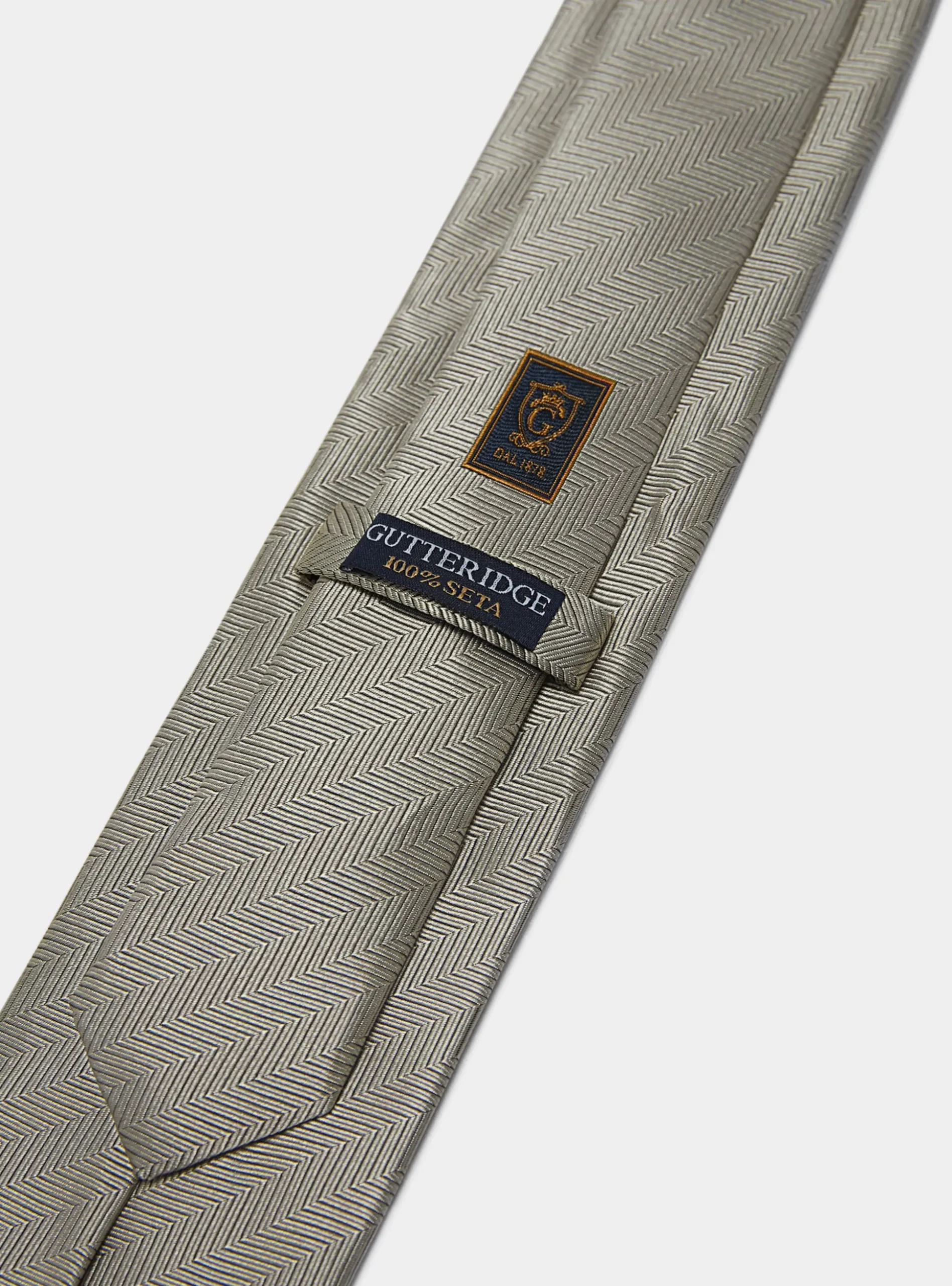 Cravatta in seta spigata