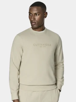 Felpa girocollo GT01 con logo Gutteridge