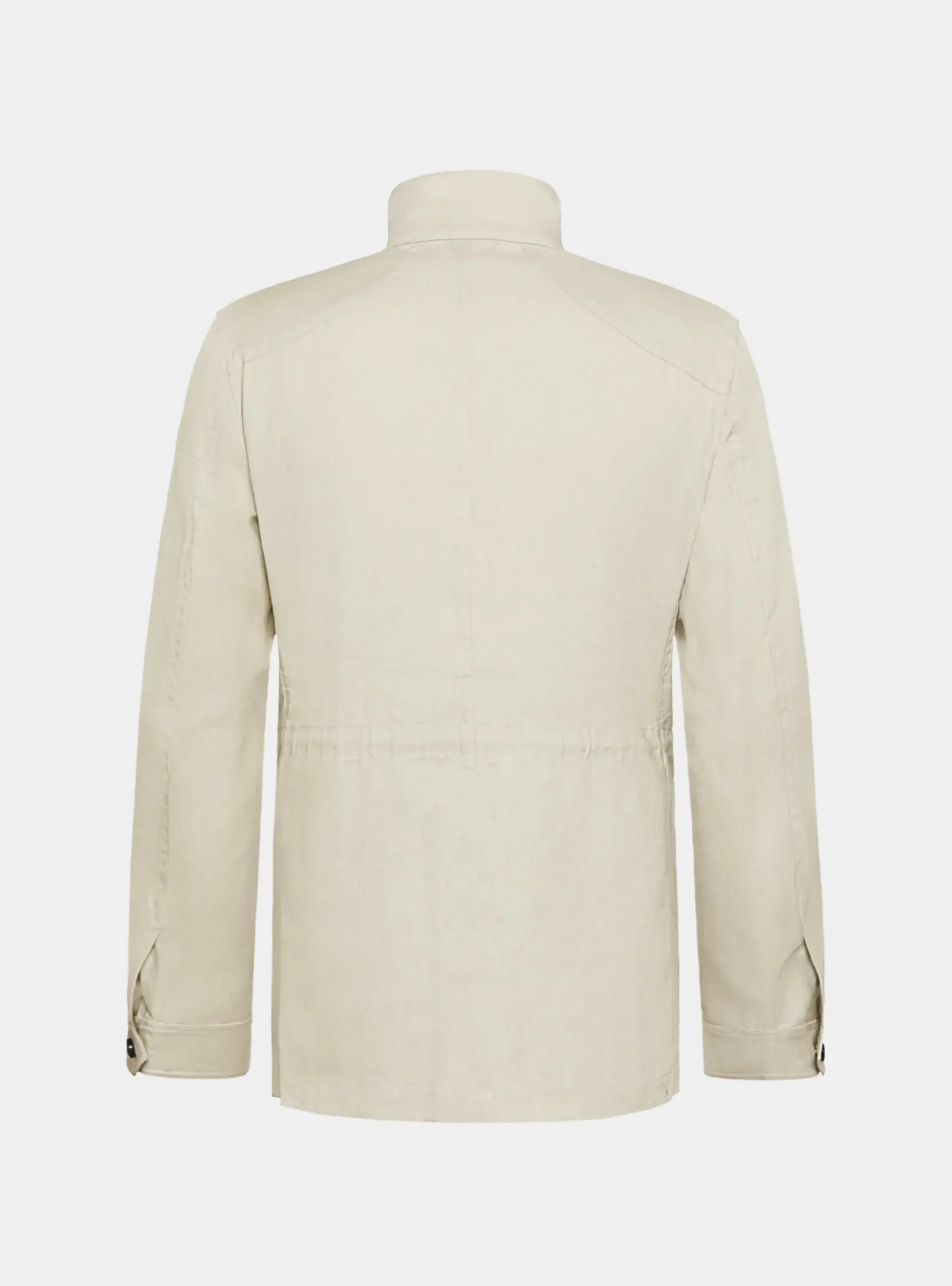 Field jacket in puro lino