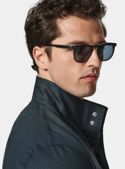 Field jacket in puro lino